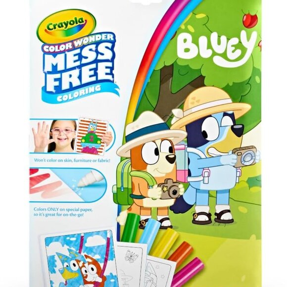 Toys | Bluey Color Wonder Coloring Set 18 Bluey Coloring Pages Mess ...